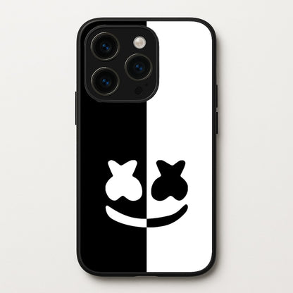 Dual Sides Helmet DJ  - Marshmello Phone Case for iPhone 15 Pro Max