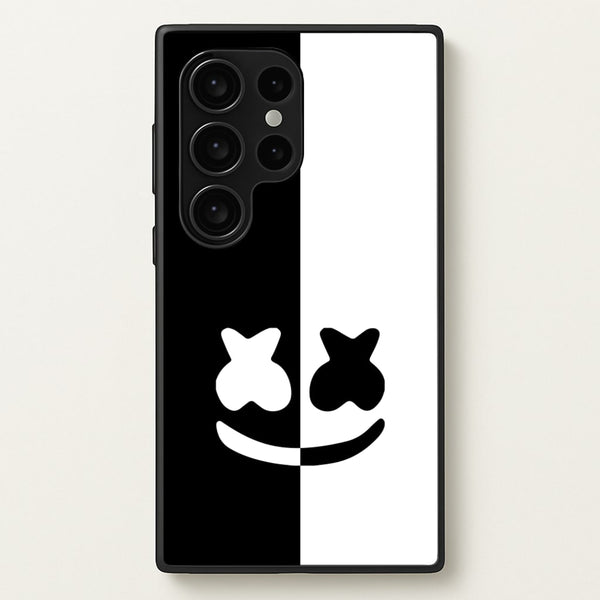 Dual Sides Helmet DJ  - Marshmello Phone Case for Galaxy S24 Ultra