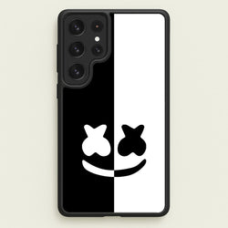 Dual Sides Helmet DJ  - Marshmello Phone Case for Galaxy S22 Ultra