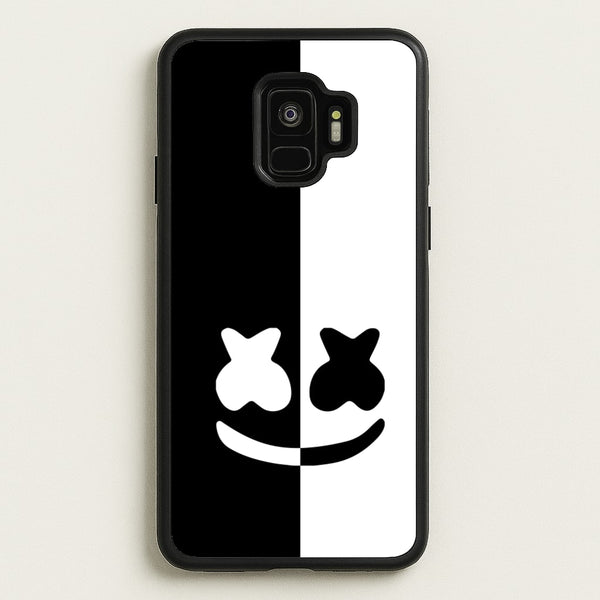 Dual Sides Helmet DJ  - Marshmello Phone Case for Galaxy S9
