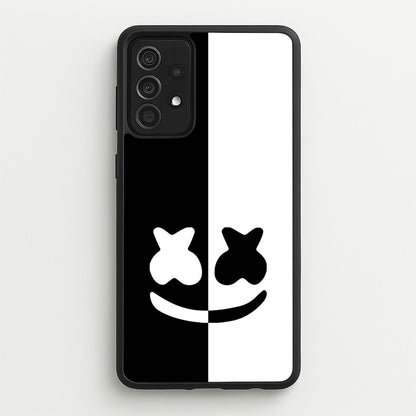 Dual Sides Helmet DJ  - Marshmello Phone Case for Galaxy A52 / A52s