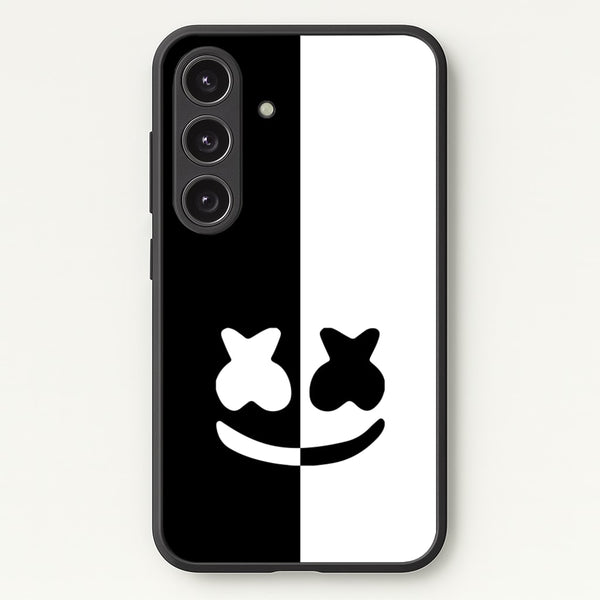 Dual Sides Helmet DJ  - Marshmello Phone Case for Galaxy S24