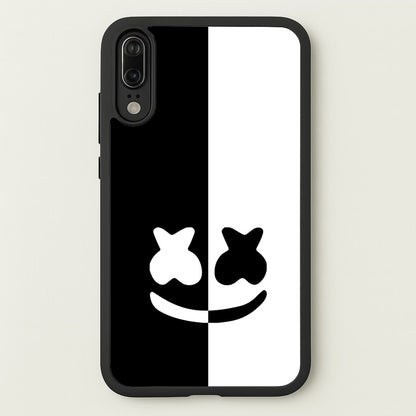Dual Sides Helmet DJ  - Marshmello Phone Case for Huawei P20
