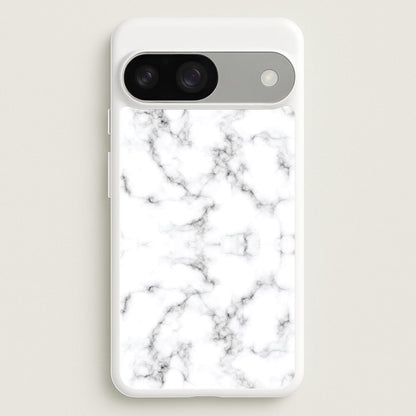White Marbled   - Marble Phone Case for Google Pixel 9 / 9 Pro