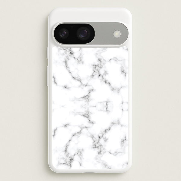 White Marbled   - Marble Phone Case for Google Pixel 9 / 9 Pro