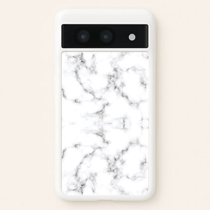 White Marbled   - Marble Phone Case for Google Pixel 8a
