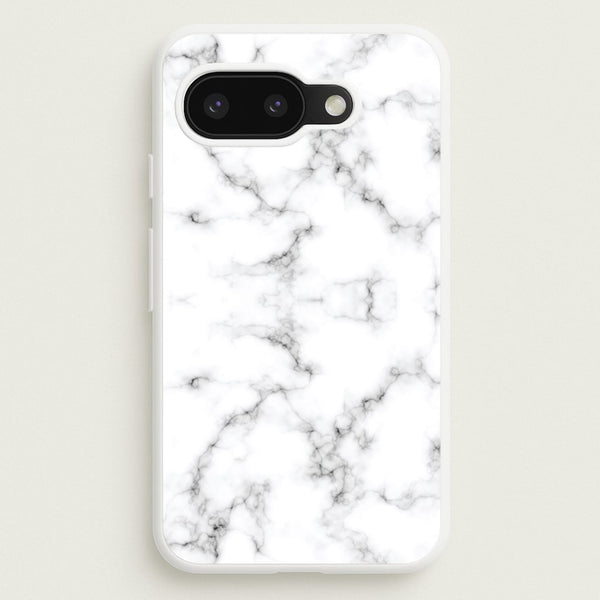 White Marbled   - Marble Phone Case for Google Pixel 9a