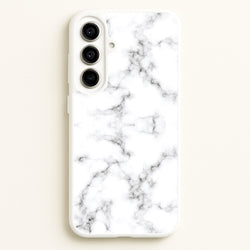 White Marbled   - Marble Phone Case for Galaxy A56