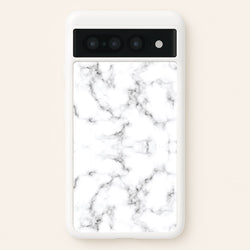 White Marbled   - Marble Phone Case for Google Pixel 7 Pro