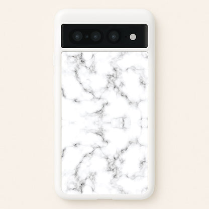 White Marbled   - Marble Phone Case for Google Pixel 7 Pro