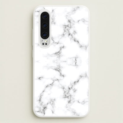 White Marbled   - Marble Phone Case for Huawei P30