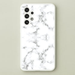 White Marbled   - Marble Phone Case for Galaxy A13