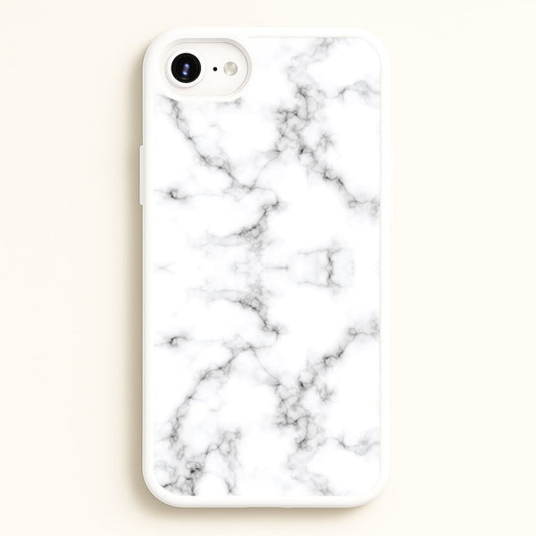 White Marbled   - Marble Phone Case for iPhone 6 / 7 / 8 / SE