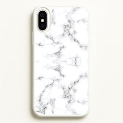 White Marbled   - Marble Phone Case for iPhone XS Max
