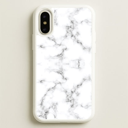 White Marbled   - Marble Phone Case for iPhone X / XS
