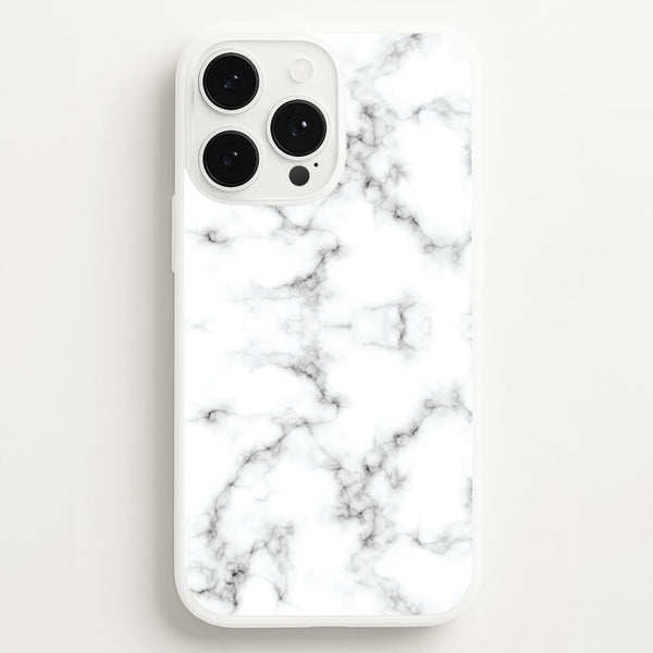White Marbled   - Marble Phone Case for iPhone 13 Pro Max