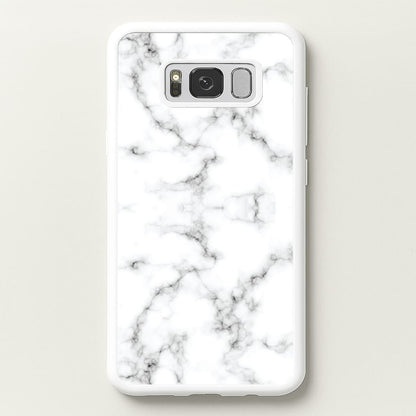 White Marbled   - Marble Phone Case for Galaxy S8