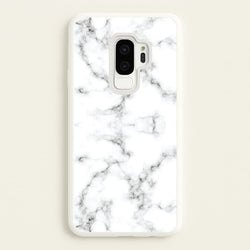 White Marbled   - Marble Phone Case for Galaxy S9 Plus