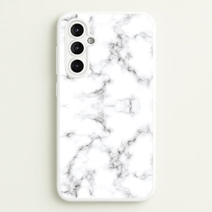 White Marbled   - Marble Phone Case for Galaxy A14