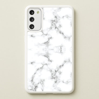 White Marbled   - Marble Phone Case for Galaxy A41