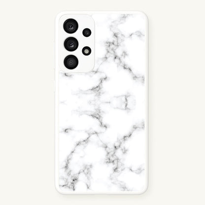 White Marbled   - Marble Phone Case for Galaxy A53