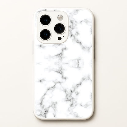 White Marbled   - Marble Phone Case for iPhone 14 Pro