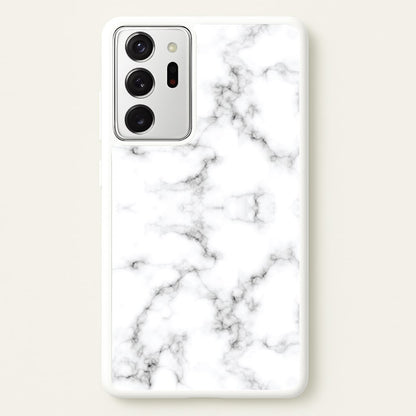 White Marbled   - Marble Phone Case for Galaxy Note 20 Ultra