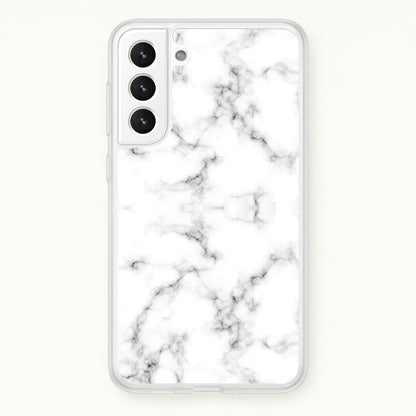 White Marbled   - Marble Phone Case for Galaxy S22 Plus
