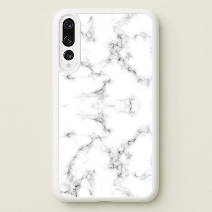 White Marbled   - Marble Phone Case for Huawei P20 Pro