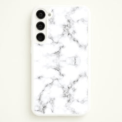 White Marbled   - Marble Phone Case for Galaxy S23 Plus