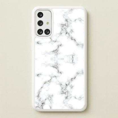 White Marbled   - Marble Phone Case for Galaxy A71