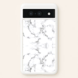 White Marbled   - Marble Phone Case for Google Pixel 8