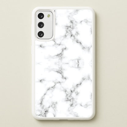 White Marbled   - Marble Phone Case for Galaxy S20