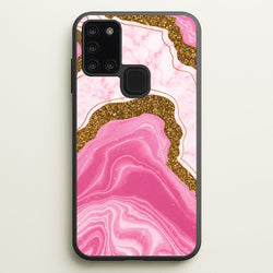 Marble Rock Veins And Glitter  - Marble Phone Case for Galaxy A21s