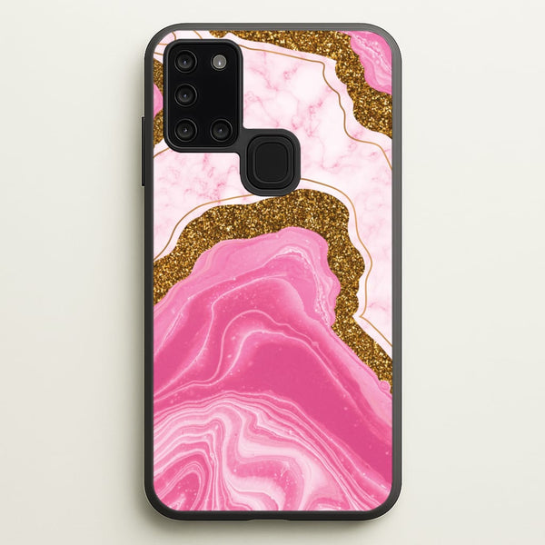 Marble Rock Veins And Glitter  - Marble Phone Case for Galaxy A21s