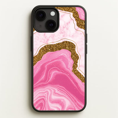 Marble Rock Veins And Glitter  - Marble Phone Case for iPhone 13 Mini