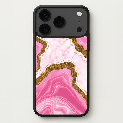 Marble Rock Veins And Glitter Phone Case for iPhone 17 Pro