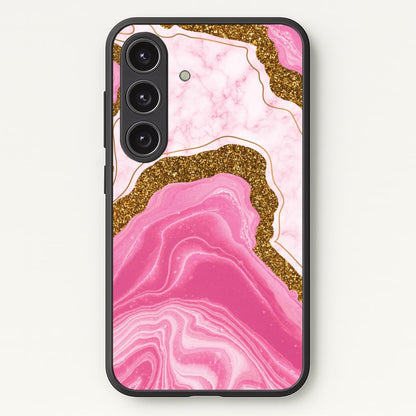 Marble Rock Veins And Glitter  - Marble Phone Case for Galaxy S24 Plus