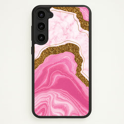 Marble Rock Veins And Glitter  - Marble Phone Case for Galaxy S23 Plus