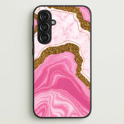 Marble Rock Veins And Glitter  - Marble Phone Case for Galaxy S23FE