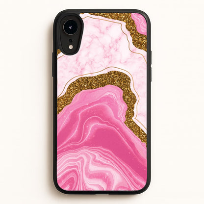 Marble Rock Veins And Glitter  - Marble Phone Case for iPhone XR