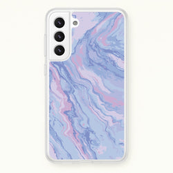 Purple Cloudy Marble  - Marble Phone Case for Galaxy S22