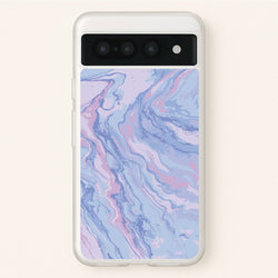 Purple Cloudy Marble  - Marble Phone Case for Google Pixel 7 Pro