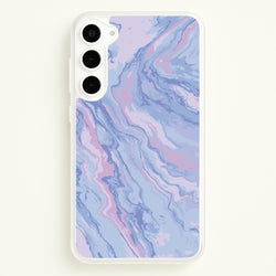 Purple Cloudy Marble  - Marble Phone Case for Galaxy S23