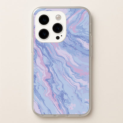 Purple Cloudy Marble  - Marble Phone Case for iPhone 15 Pro Max