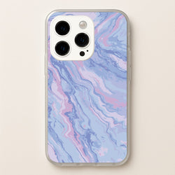Purple Cloudy Marble  - Marble Phone Case for iPhone 15 Pro
