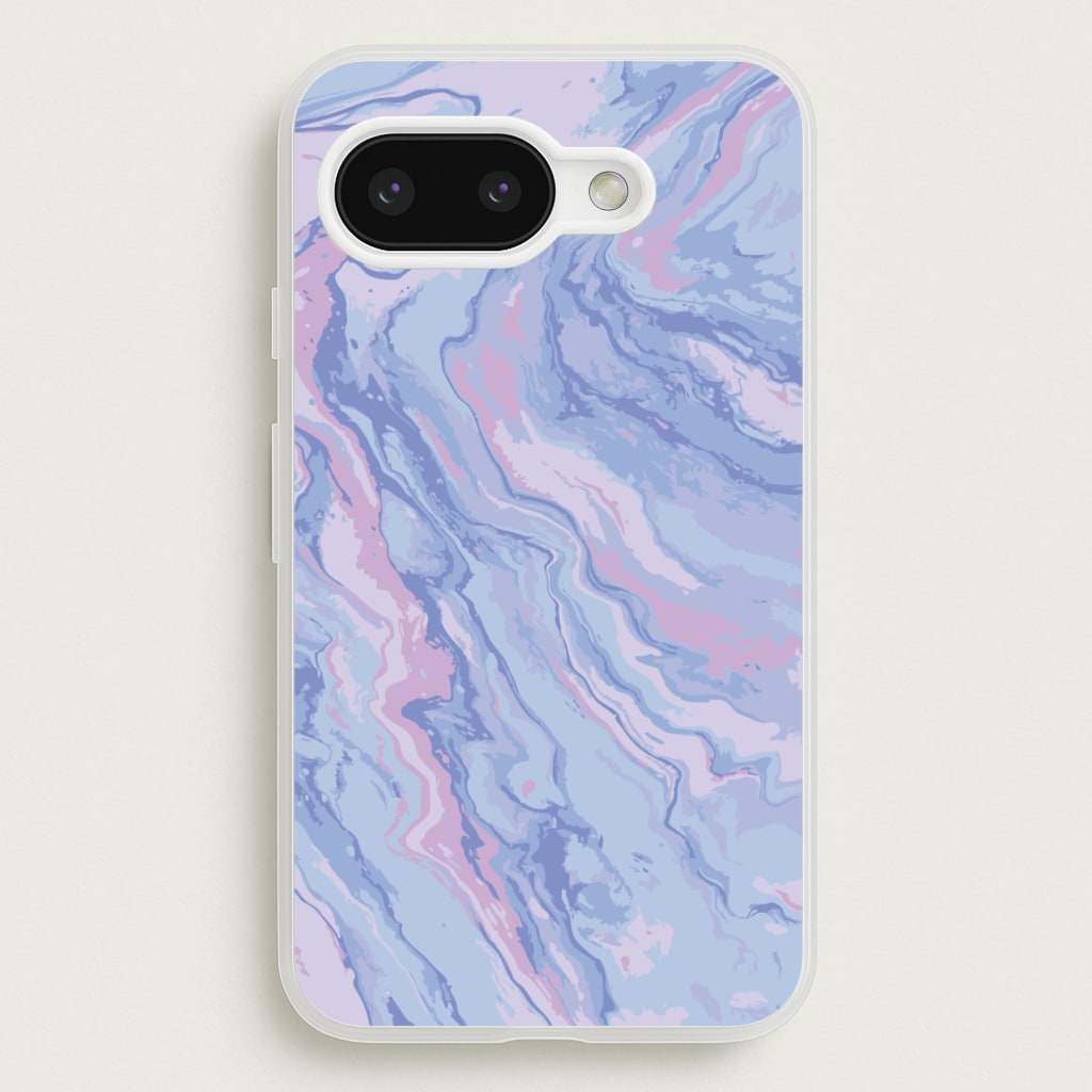 Purple Cloudy Marble  - Marble Phone Case for Google Pixel 9a