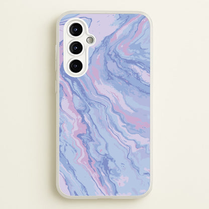 Purple Cloudy Marble  - Marble Phone Case for Galaxy A54