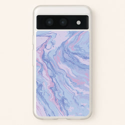 Purple Cloudy Marble  - Marble Phone Case for Google Pixel 8a