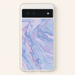 Purple Cloudy Marble  - Marble Phone Case for Google Pixel 6